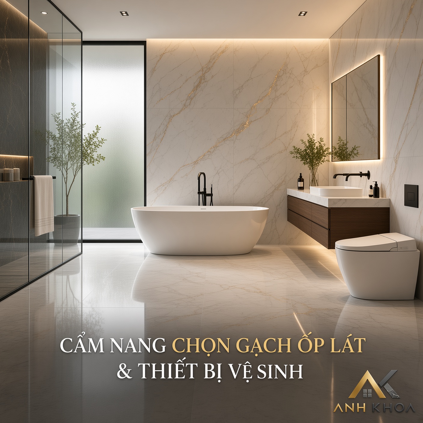 Cẩm Nang Chọn Gạch Ốp Lát Và Thiết Bị Vệ Sinh Sang Trọng Cho Nhà Phố Và Biệt Thự
