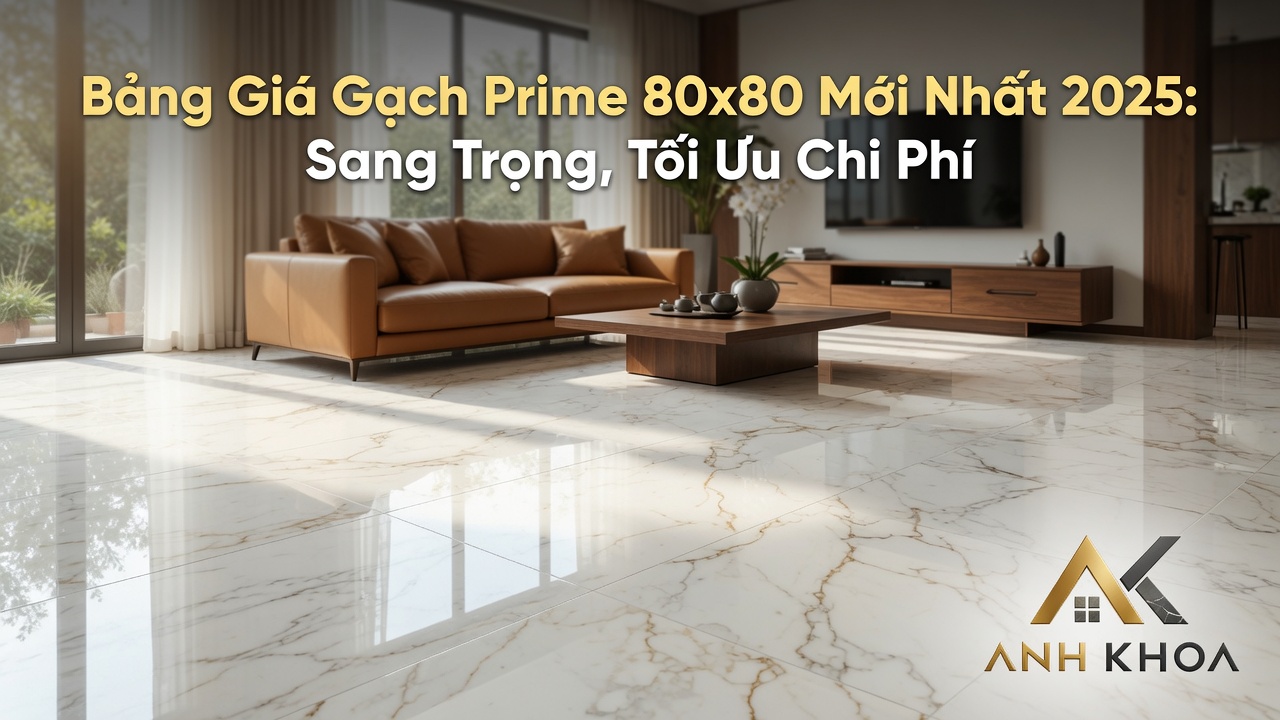 Bảng Giá Gạch Prime 80x80 Mới Nhất 2025: Sang Trọng, Tối Ưu Chi Phí