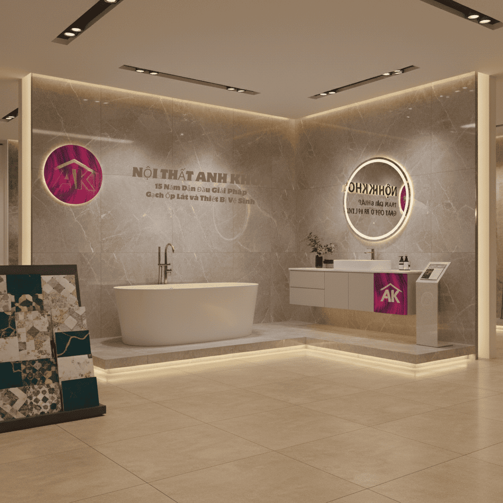 Nội Thất Anh Khoa – 15 Năm Dẫn Đầu Giải Pháp Gạch Ốp Lát và Thiết Bị Vệ Sinh Cao Cấp