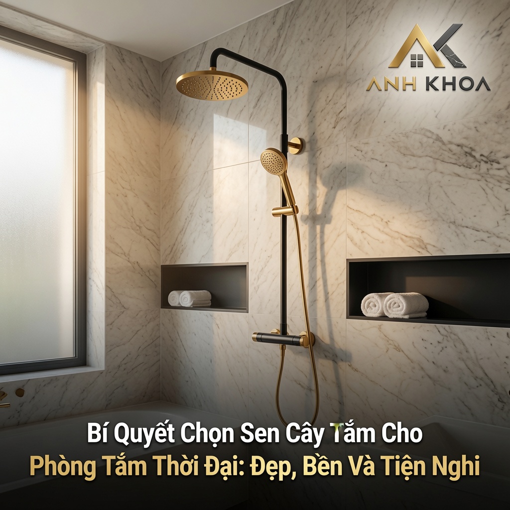 Bí Quyết Chọn Sen Cây Tắm Cho Phòng Tắm Hiện Đại: Đẹp, Bền Và Tiện Nghi