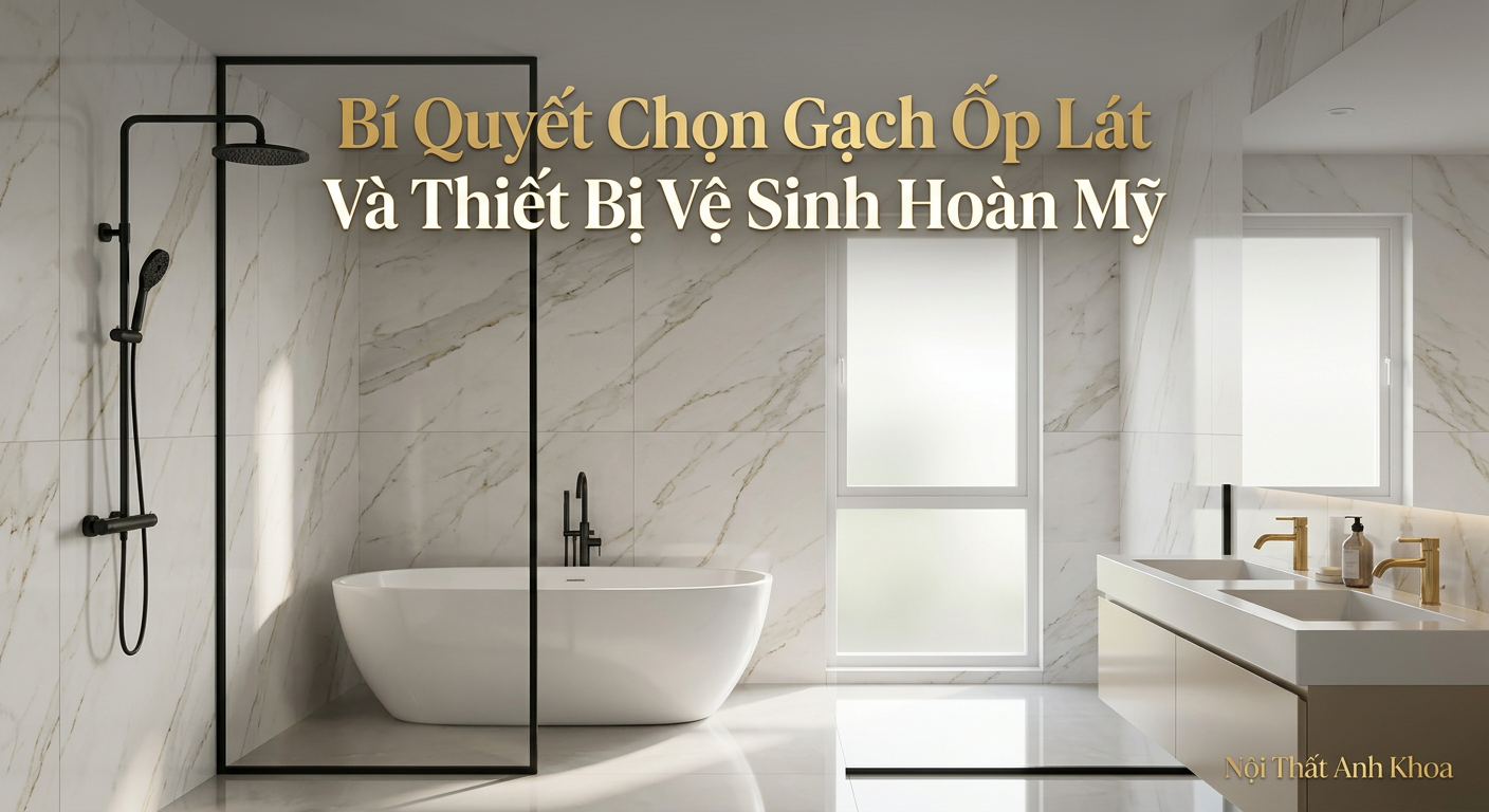 Bí Quyết Chọn Gạch Ốp Lát Và Thiết Bị Vệ Sinh Hoàn Mỹ Cho Ngôi Nhà Mới