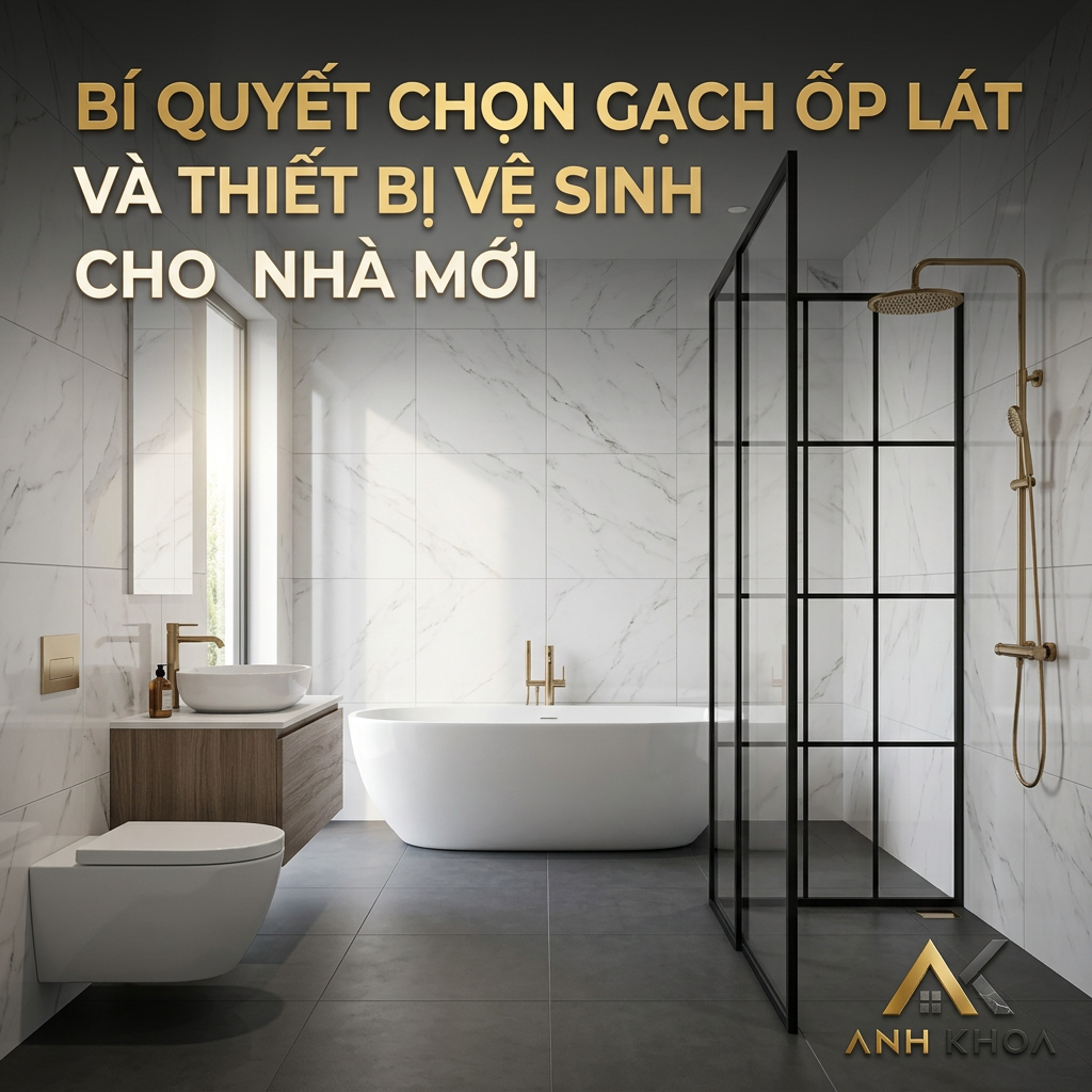 Bí Quyết Chọn Gạch Ốp Lát Và Thiết Bị Vệ Sinh Cho Nhà Mới: Đẹp, Bền, Tối Ưu Chi Phí