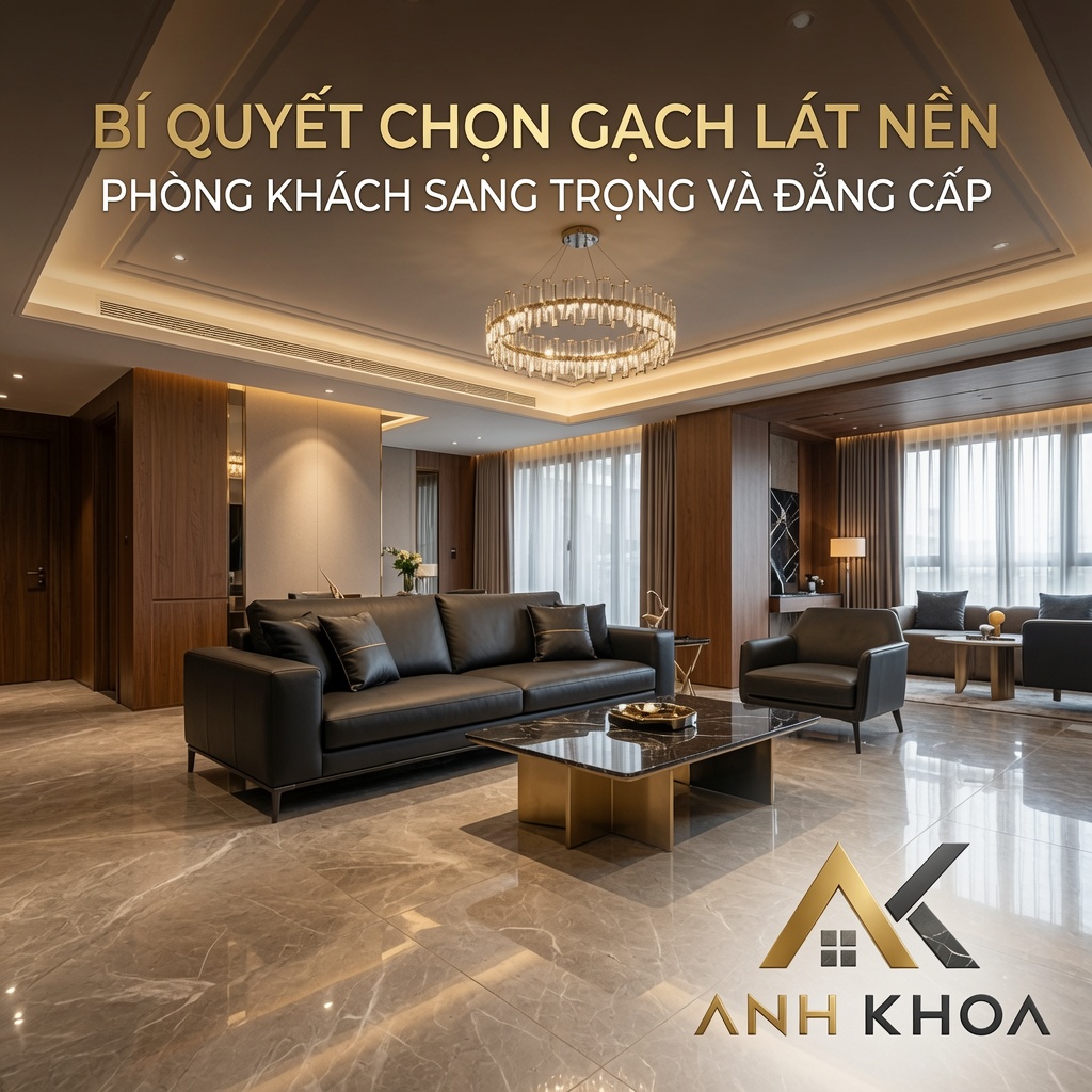 Bí Quyết Chọn Gạch Lát Nền Phòng Khách Sang Trọng Và Đẳng Cấp Cho Nhà Mới
