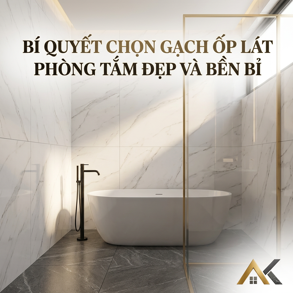 Bí Quyết Chọn Gạch Ốp Lát Phòng Tắm Đẹp Và Bền Bỉ Cho Ngôi Nhà Hiện Đại