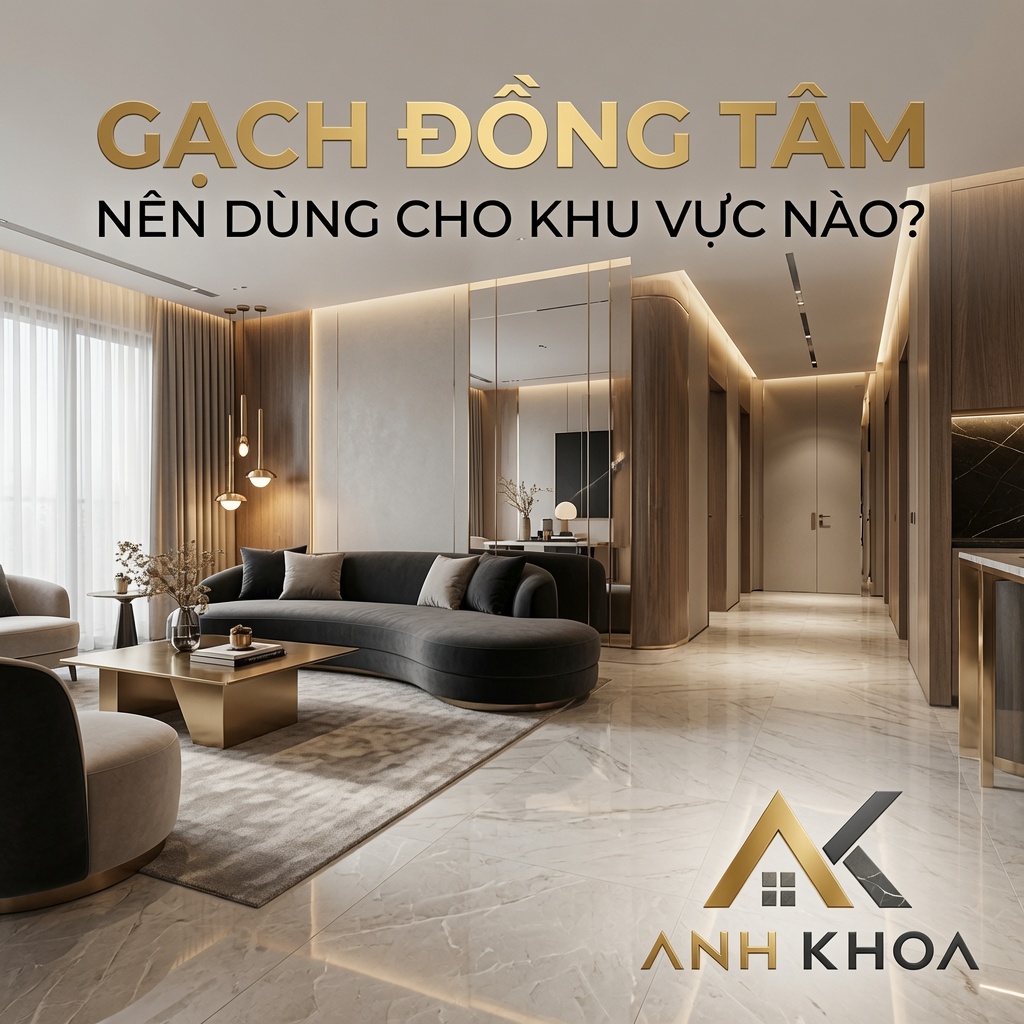 Gạch Đồng Tâm Nên Dùng Cho Khu Vực Nào? Hướng Dẫn Chọn Lựa Từ Chuyên Gia