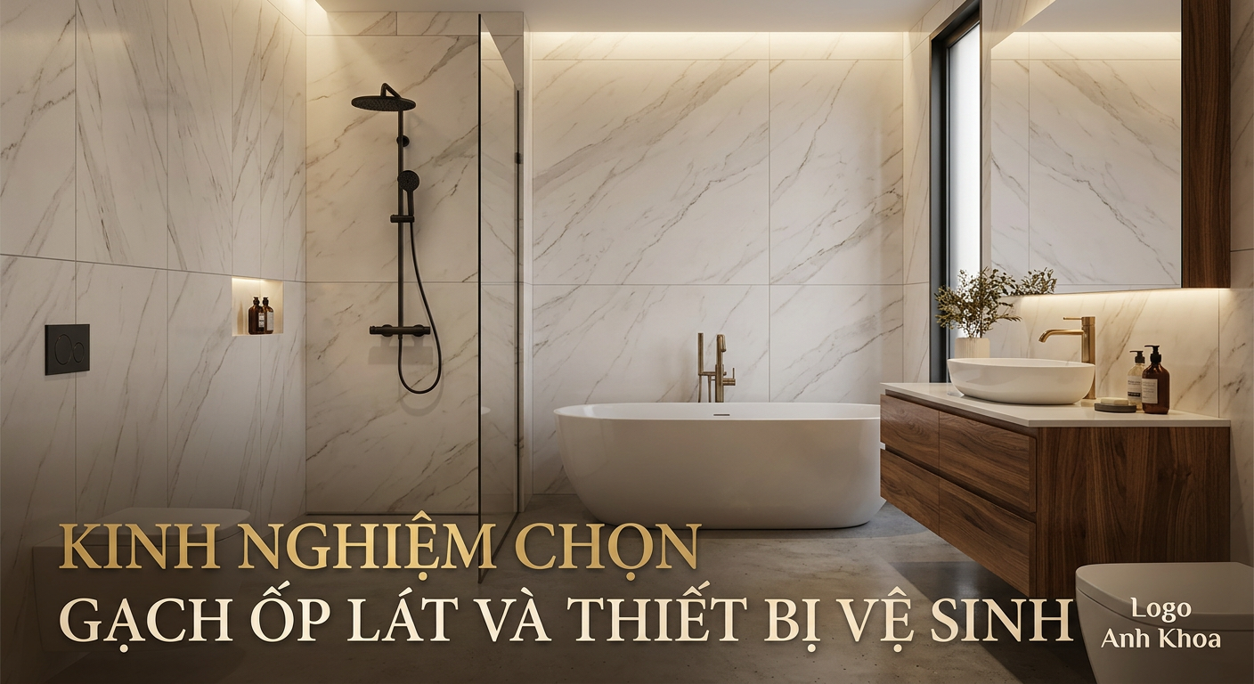 Kinh Nghiệm Chọn Gạch Ốp Lát Và Thiết Bị Vệ Sinh Cho Ngôi Nhà Hiện Đại