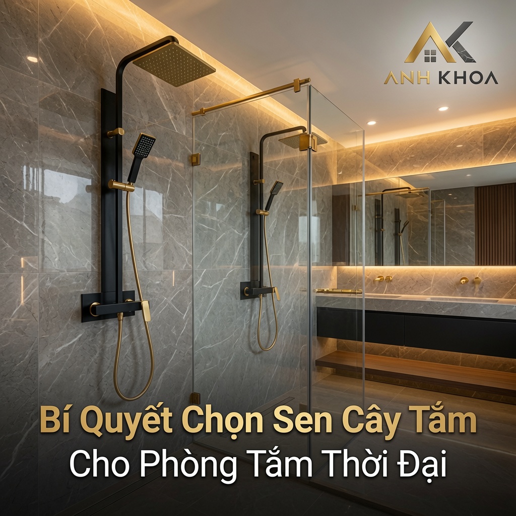 Bí Quyết Chọn Sen Cây Tắm Cho Phòng Tắm Hiện Đại: Sang Trọng, Bền Bỉ Và Tiện Nghi