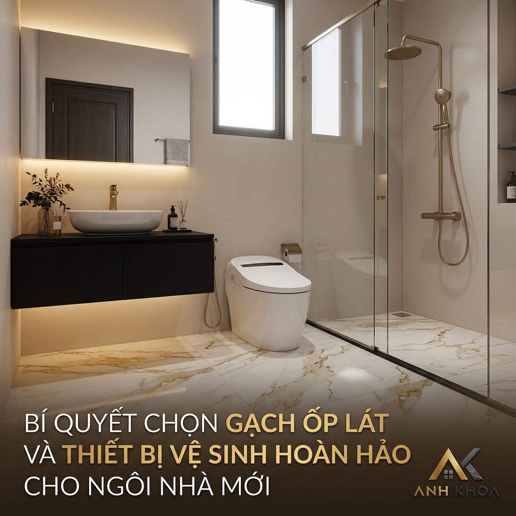 Bí Quyết Chọn Gạch Ốp Lát Và Thiết Bị Vệ Sinh Hoàn Hảo Cho Ngôi Nhà Mới