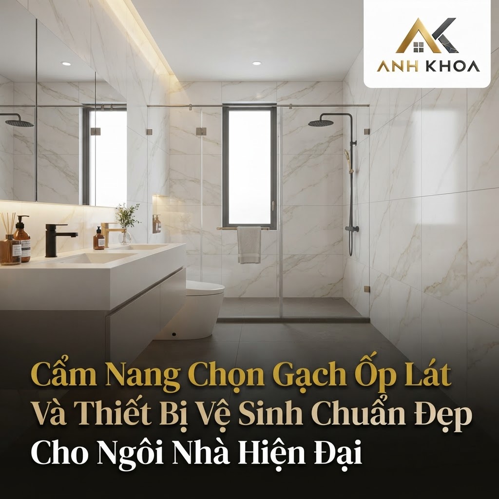 Cẩm Nang Chọn Gạch Ốp Lát Và Thiết Bị Vệ Sinh Chuẩn Đẹp Cho Ngôi Nhà Hiện Đại