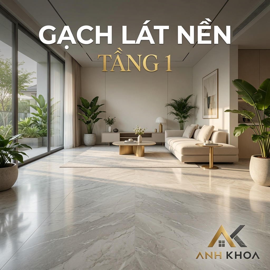 Gạch Lát Nền Tầng 1: Chọn Loại Chịu Lực Tốt, Bền Đẹp Cho Ngôi Nhà Bạn