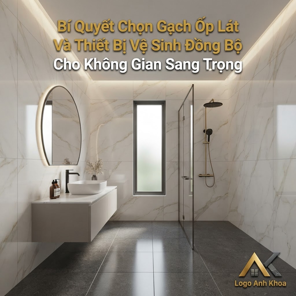 Bí Quyết Chọn Gạch Ốp Lát Và Thiết Bị Vệ Sinh Đồng Bộ Cho Không Gian Sang Trọng