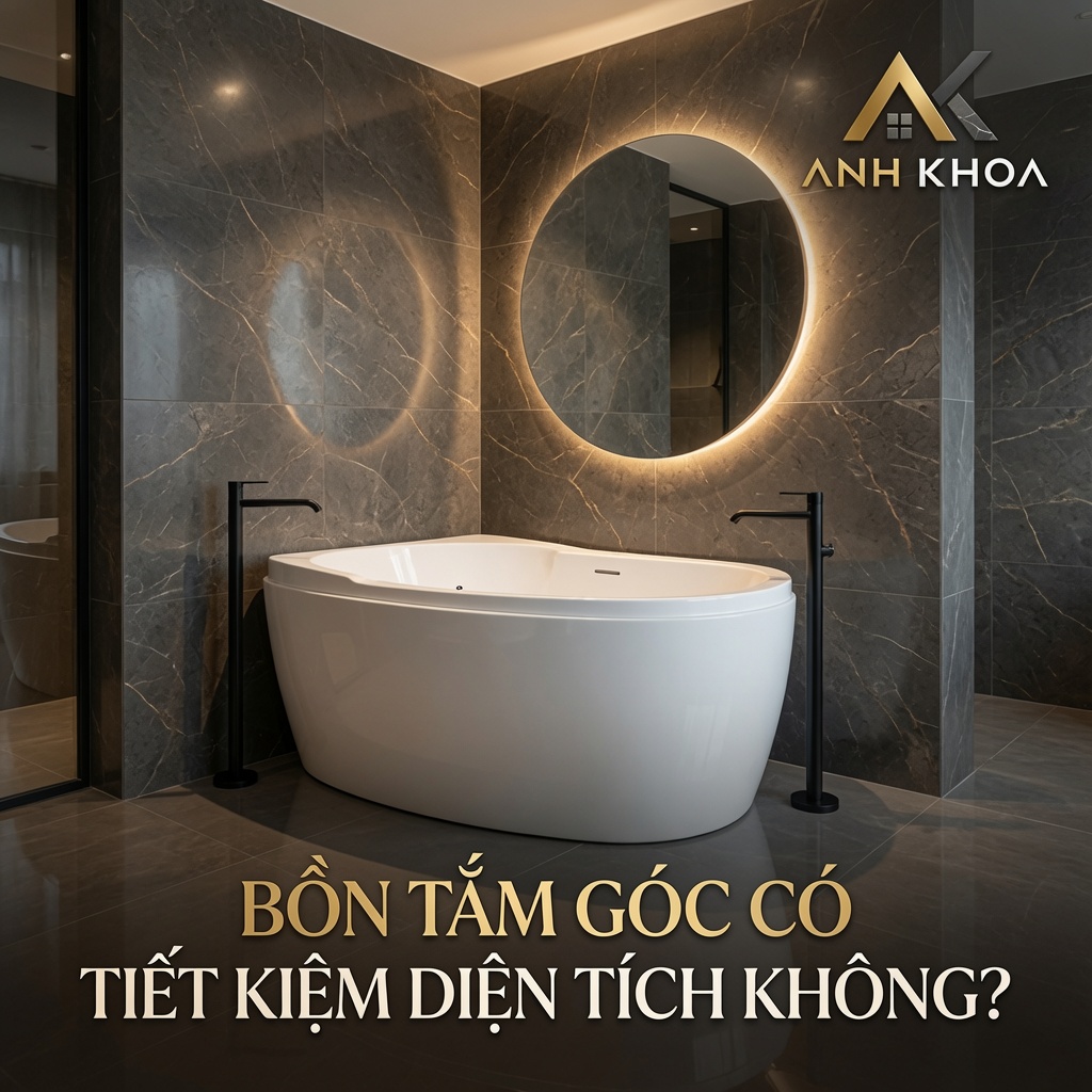 Bồn Tắm Góc Có Tiết Kiệm Diện Tích Không? Kinh Nghiệm Lựa Chọn Từ Chuyên Gia