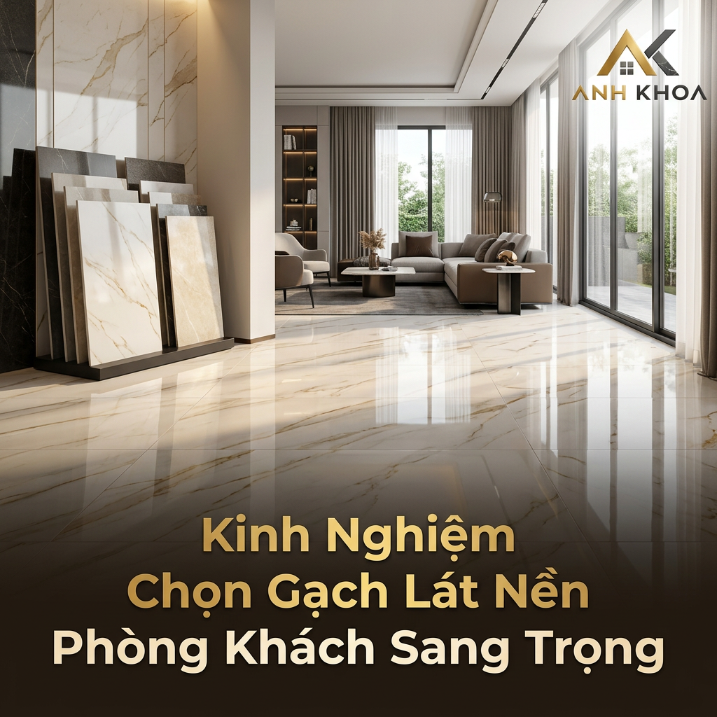 Kinh Nghiệm Chọn Gạch Lát Nền Phòng Khách Sang Trọng Và Bền Đẹp Cho Mọi Ngôi Nhà