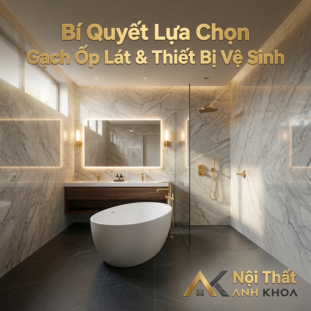 Bí Quyết Lựa Chọn Gạch Ốp Lát Và Thiết Bị Vệ Sinh Cho Ngôi Nhà Hiện Đại