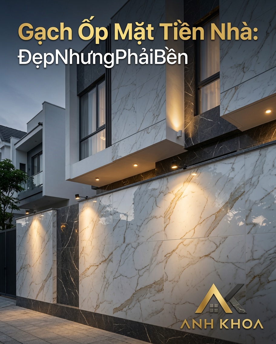 Gạch Ốp Mặt Tiền Nhà: Bí Quyết Chọn Mẫu Đẹp Sang Trọng Và Bền Bỉ Theo Thời Gian