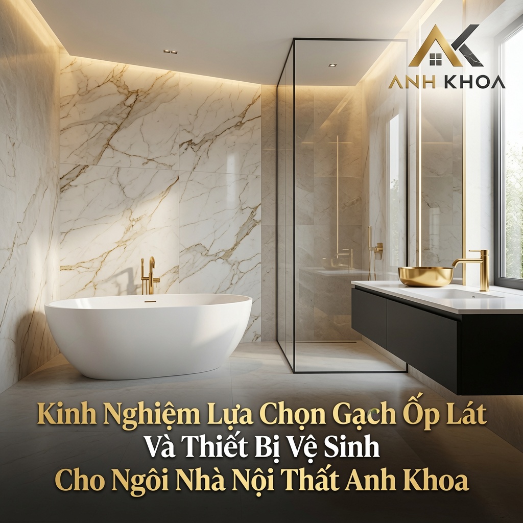 Kinh Nghiệm Lựa Chọn Gạch Ốp Lát Và Thiết Bị Vệ Sinh Cho Ngôi Nhà Hiện Đại