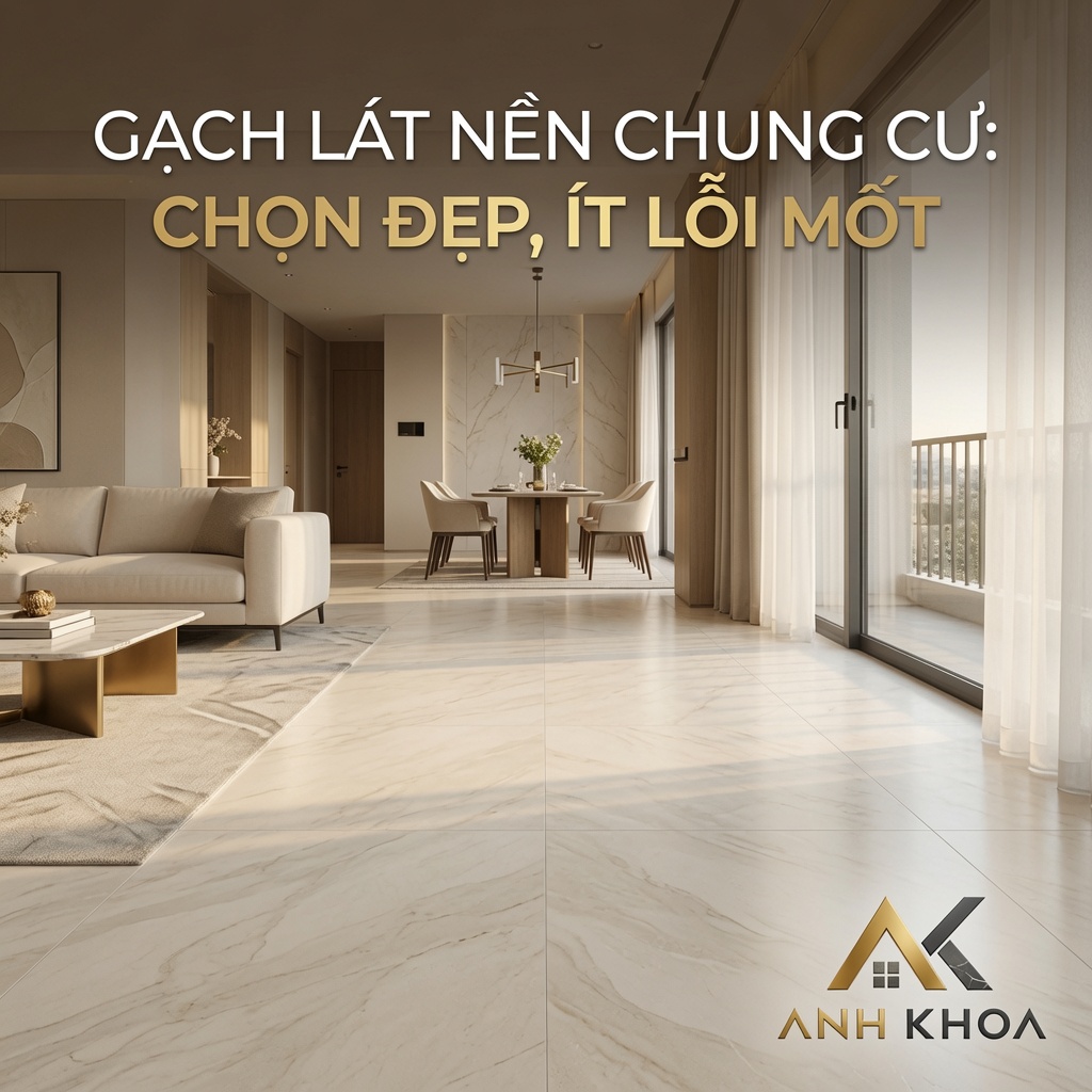 Gạch Lát Nền Chung Cư: Bí Quyết Chọn Đẹp, Sang Trọng Và Không Lo Lỗi Mốt