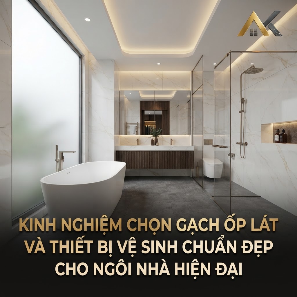 Kinh Nghiệm Chọn Gạch Ốp Lát Và Thiết Bị Vệ Sinh Chuẩn Đẹp Cho Ngôi Nhà Hiện Đại