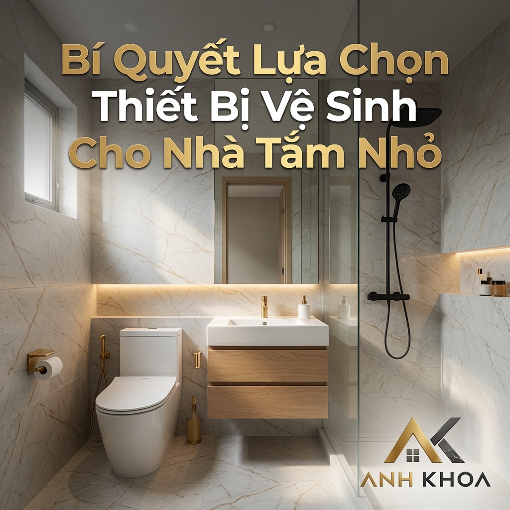 Bí Quyết Lựa Chọn Thiết Bị Vệ Sinh Cho Nhà Tắm Nhỏ: Tối Ưu Diện Tích, Nhân Đôi Tiện Nghi