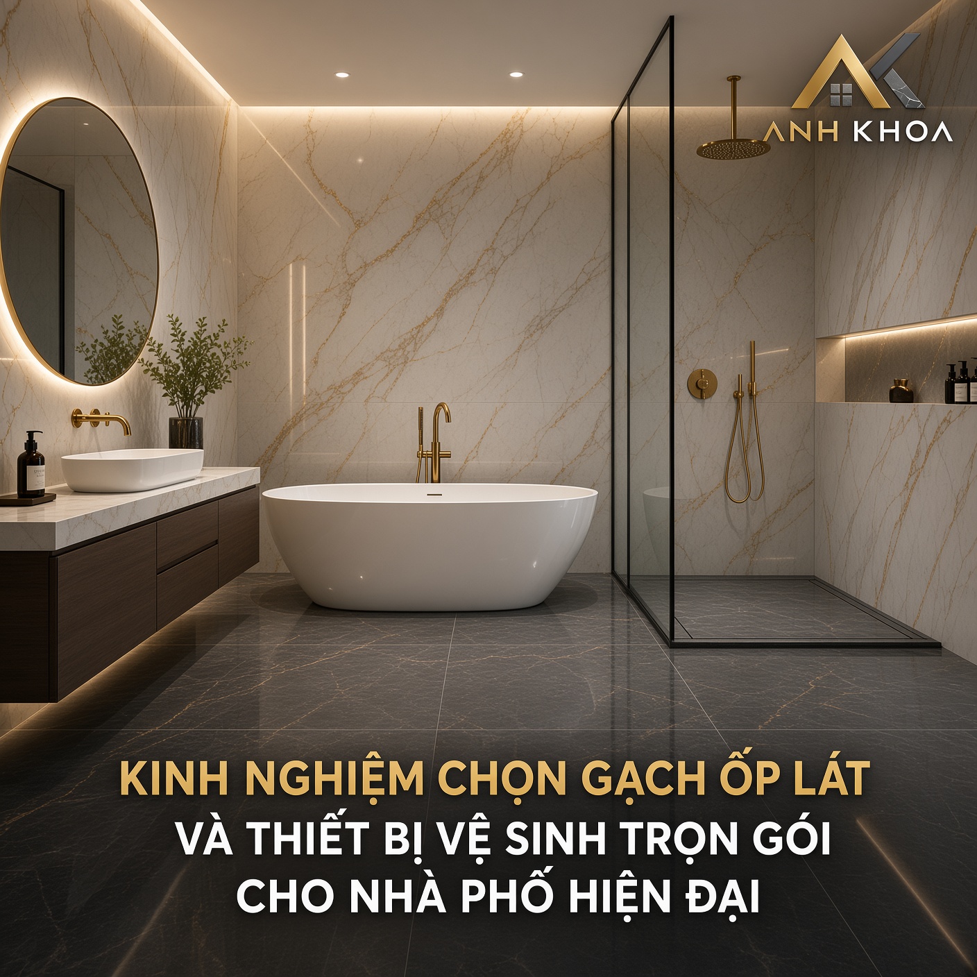Kinh Nghiệm Chọn Gạch Ốp Lát Và Thiết Bị Vệ Sinh Trọn Gói Cho Nhà Phố Hiện Đại