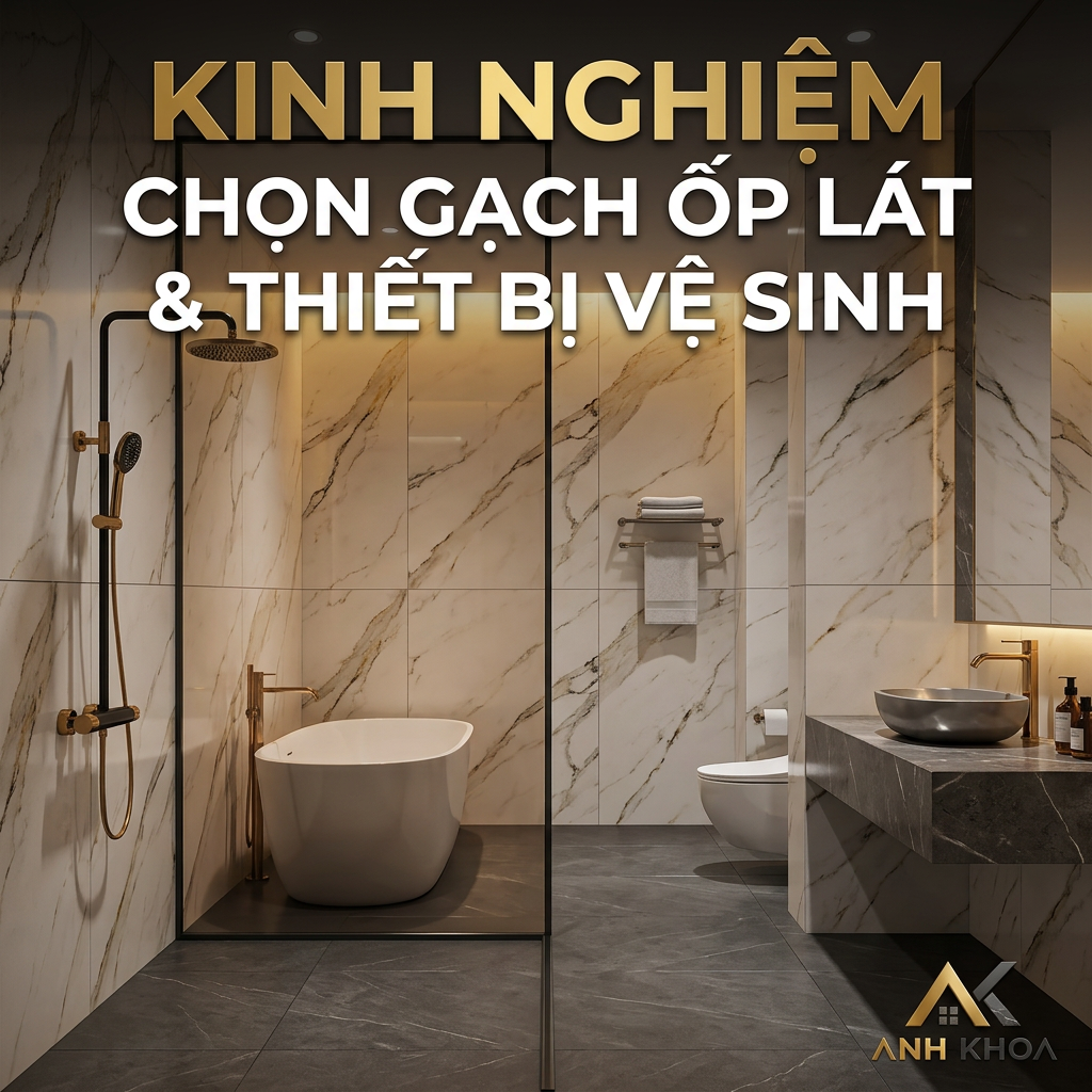 Kinh Nghiệm Chọn Gạch Ốp Lát Và Thiết Bị Vệ Sinh Cao Cấp Cho Nhà Mới