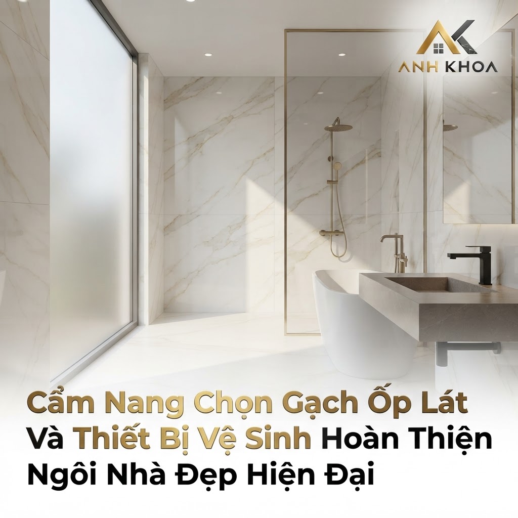 Cẩm Nang Chọn Gạch Ốp Lát Và Thiết Bị Vệ Sinh Hoàn Thiện Ngôi Nhà Đẹp Hiện Đại