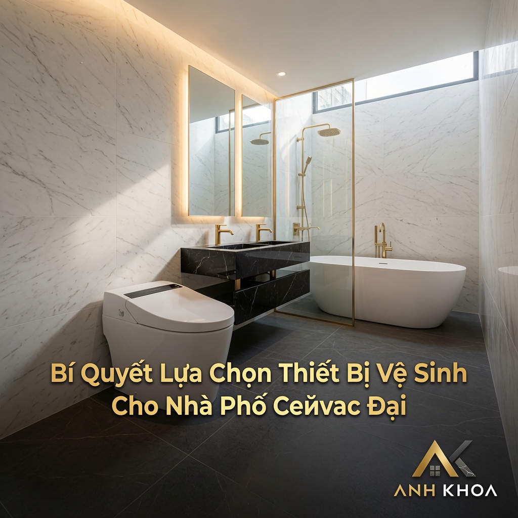 Bí Quyết Lựa Chọn Thiết Bị Vệ Sinh Cho Nhà Phố Hiện Đại: Sang Trọng, Bền Bỉ Và Tối Ưu Chi Phí