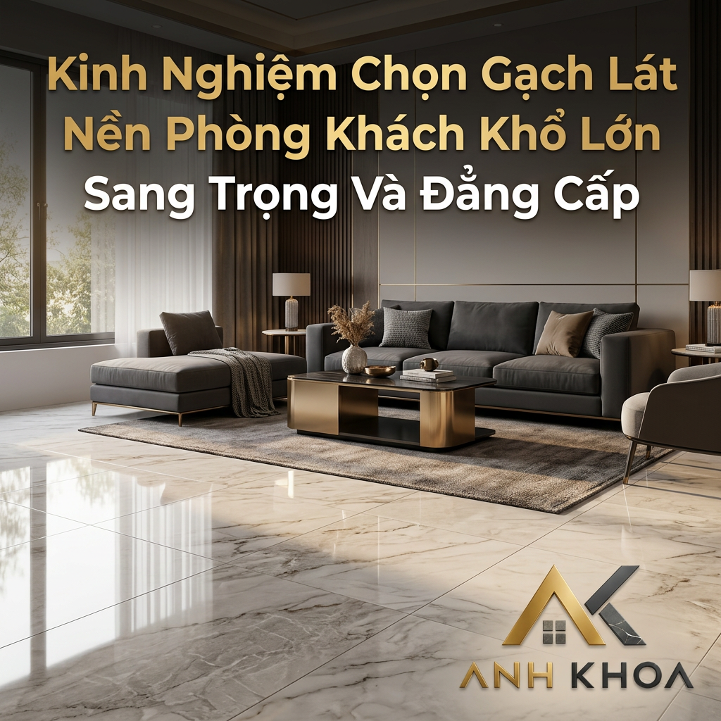 Kinh Nghiệm Chọn Gạch Lát Nền Phòng Khách Khổ Lớn Sang Trọng Và Đẳng Cấp