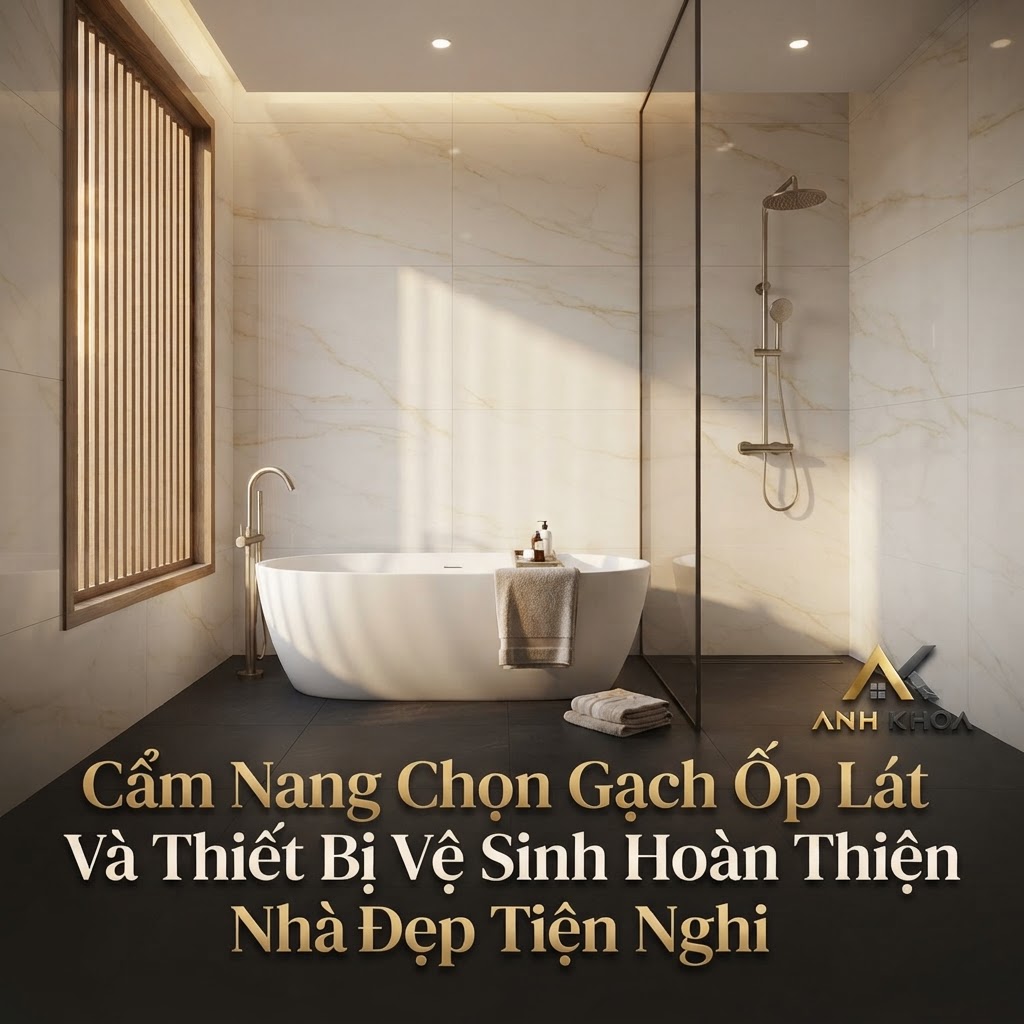 Cẩm Nang Chọn Gạch Ốp Lát Và Thiết Bị Vệ Sinh Hoàn Thiện Nhà Đẹp Tiện Nghi