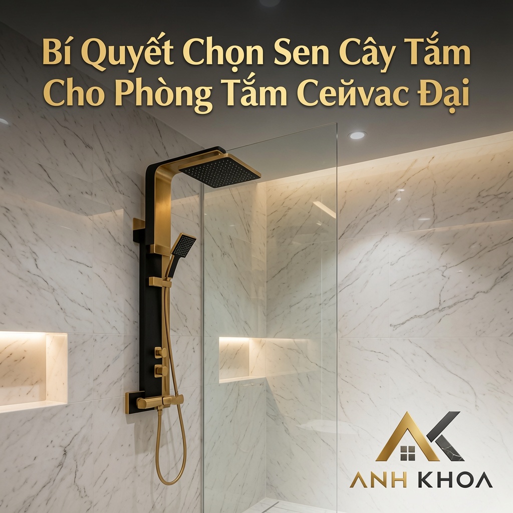 Bí Quyết Chọn Sen Cây Tắm Cho Phòng Tắm Hiện Đại: Sang Trọng, Bền Bỉ Và Tối Ưu Trải Nghiệm