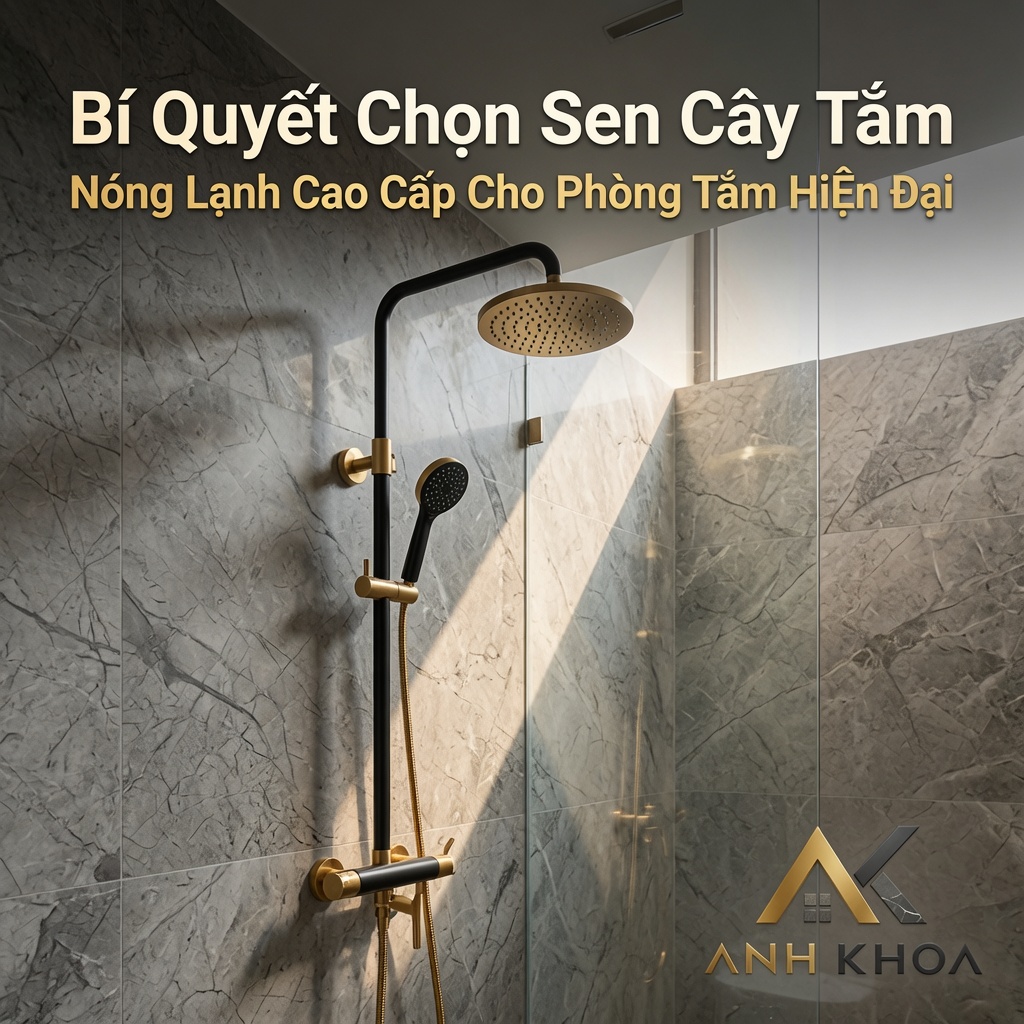 Bí Quyết Chọn Sen Cây Tắm Nóng Lạnh Cao Cấp Cho Phòng Tắm Hiện Đại