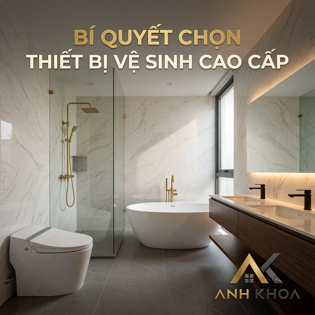 Bí quyết chọn thiết bị vệ sinh cao cấp cho biệt thự và nhà phố hiện đại