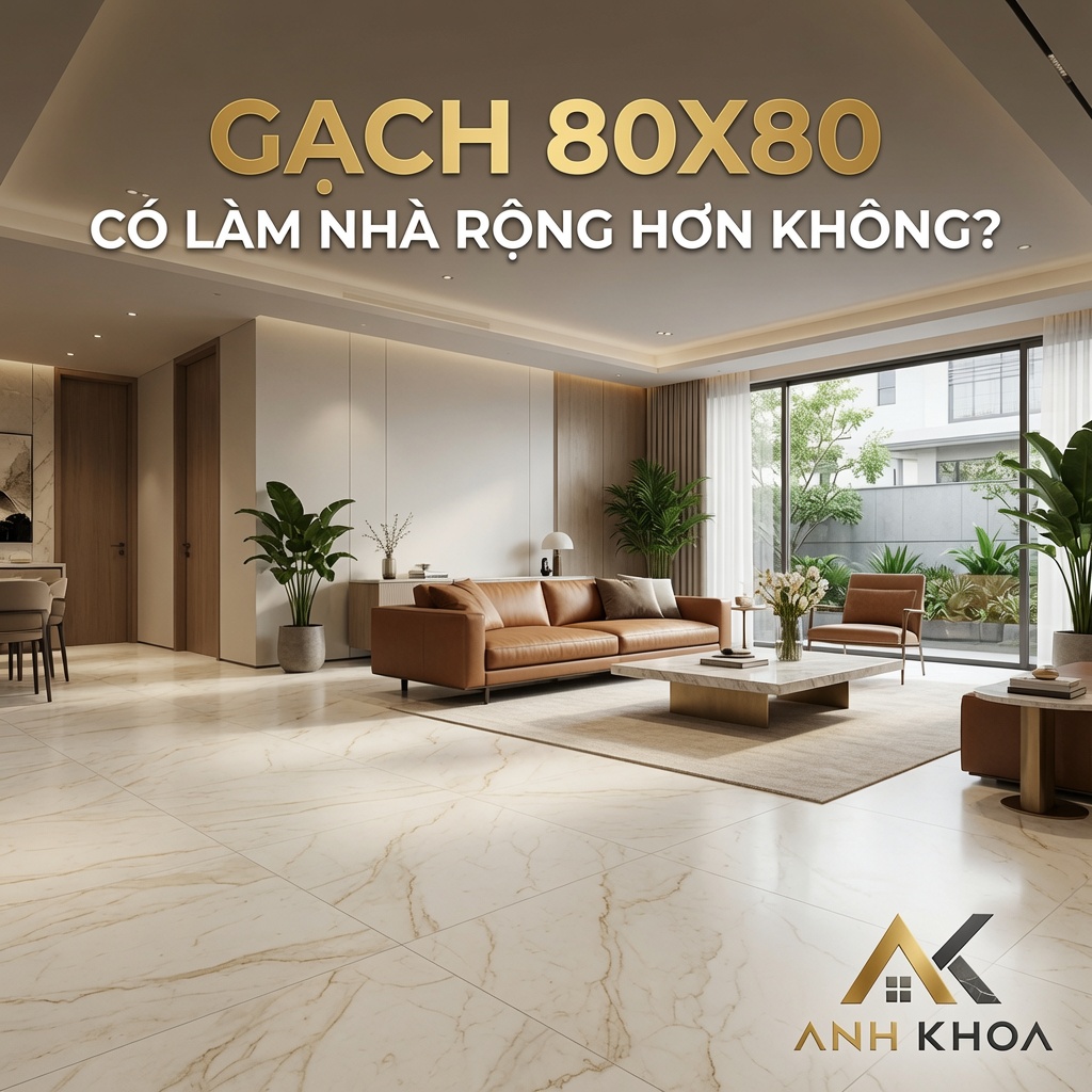 Gạch 80x80 Có Làm Nhà Rộng Hơn Không? Giải Đáp Từ Chuyên Gia