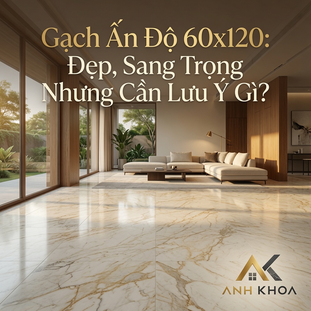Gạch Ấn Độ 60x120: Đẹp, Sang Trọng Nhưng Cần Lưu Ý Gì?