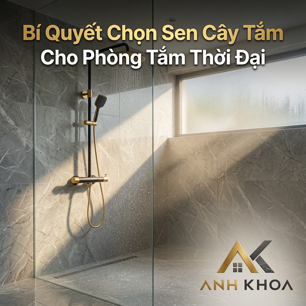 Bí Quyết Chọn Sen Cây Tắm Cho Phòng Tắm Hiện Đại: Sang Trọng, Bền Bỉ Và Tiện Nghi