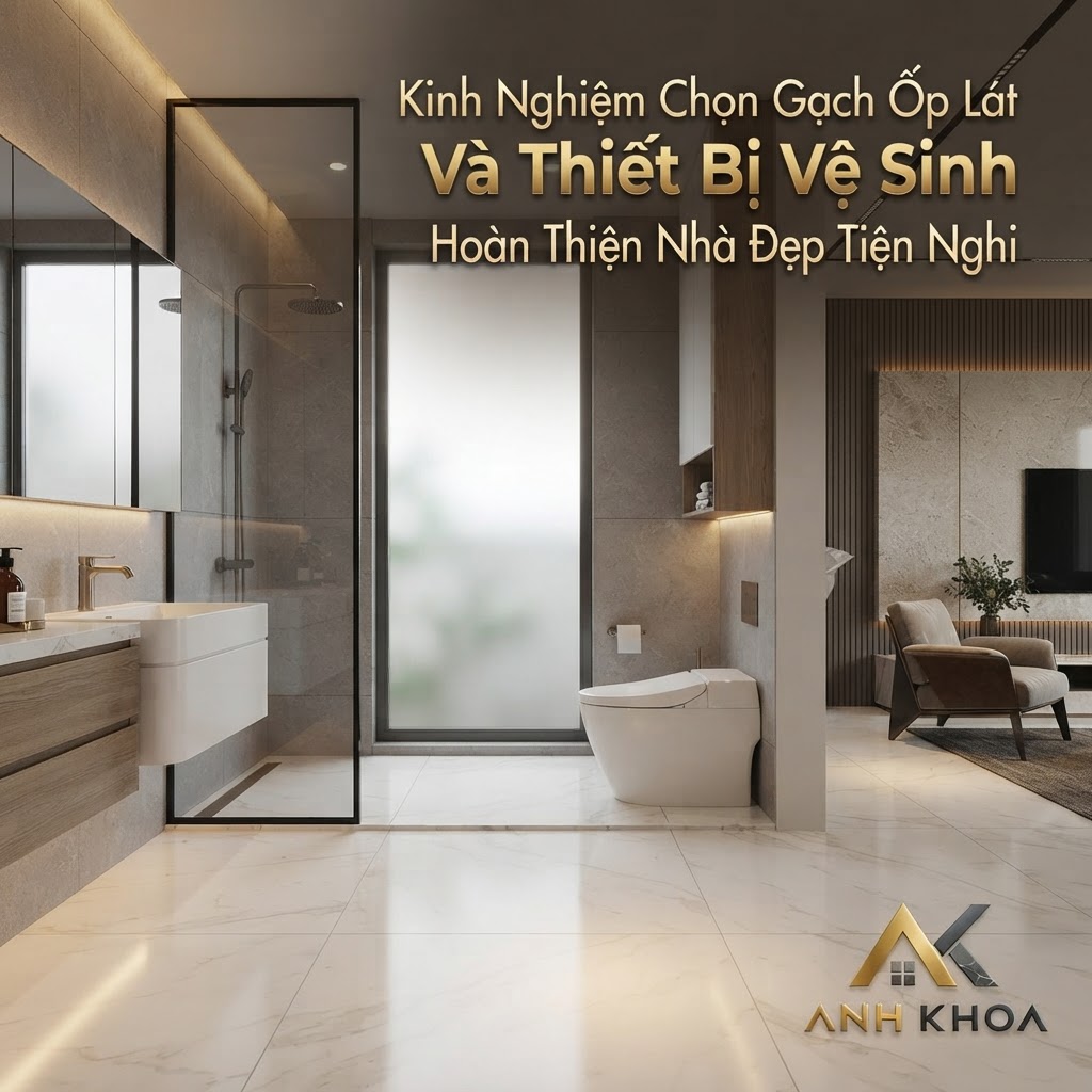 Kinh Nghiệm Chọn Gạch Ốp Lát Và Thiết Bị Vệ Sinh Hoàn Thiện Nhà Đẹp Tiện Nghi