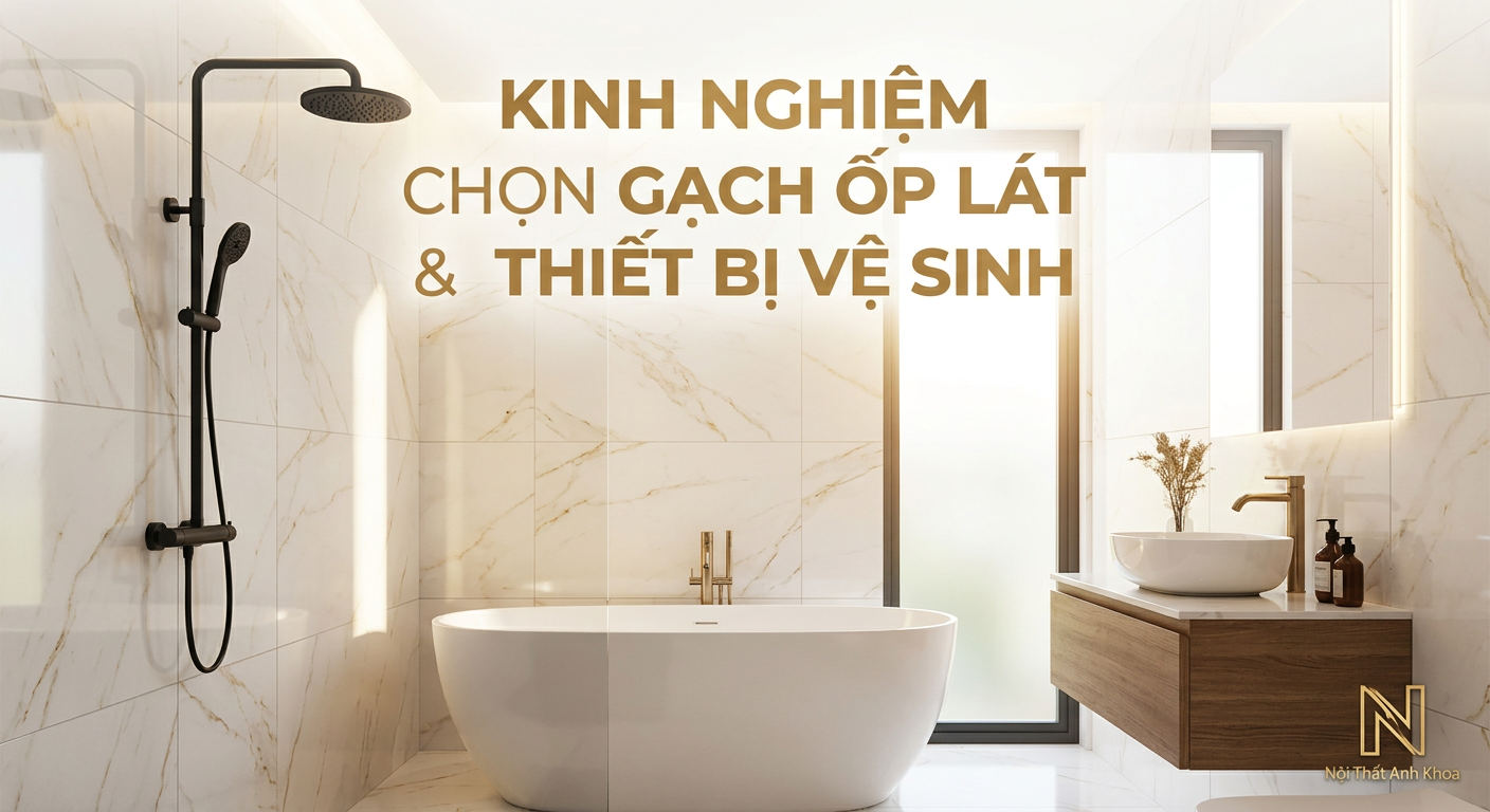Kinh Nghiệm Chọn Gạch Ốp Lát Và Thiết Bị Vệ Sinh Cho Nhà Phố Hiện Đại