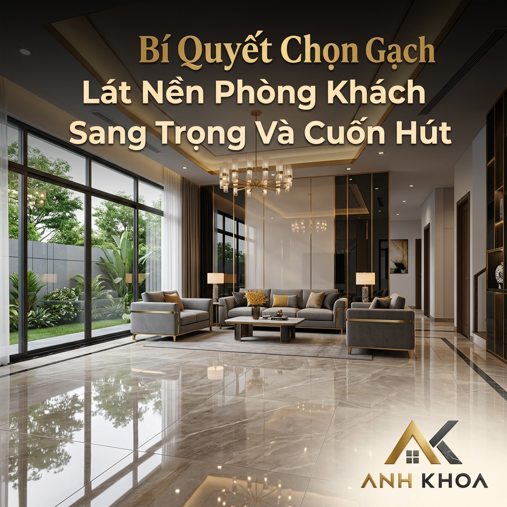 Bí Quyết Chọn Gạch Lát Nền Phòng Khách Sang Trọng Và Cuốn Hút