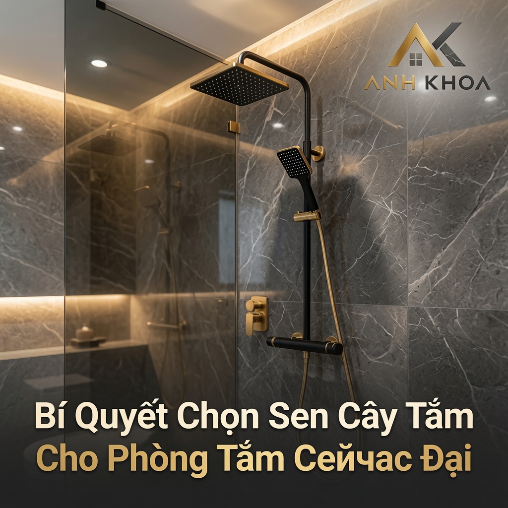 Bí Quyết Chọn Sen Cây Tắm Cho Phòng Tắm Hiện Đại: Sang Trọng, Bền Bỉ Và Tối Ưu Trải Nghiệm