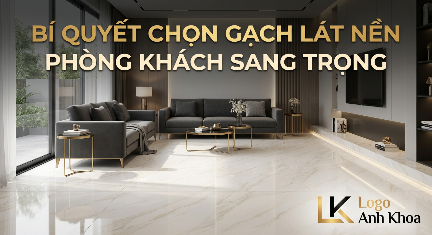 Bí Quyết Chọn Gạch Lát Nền Phòng Khách Sang Trọng, Nâng Tầm Đẳng Cấp Ngôi Nhà
