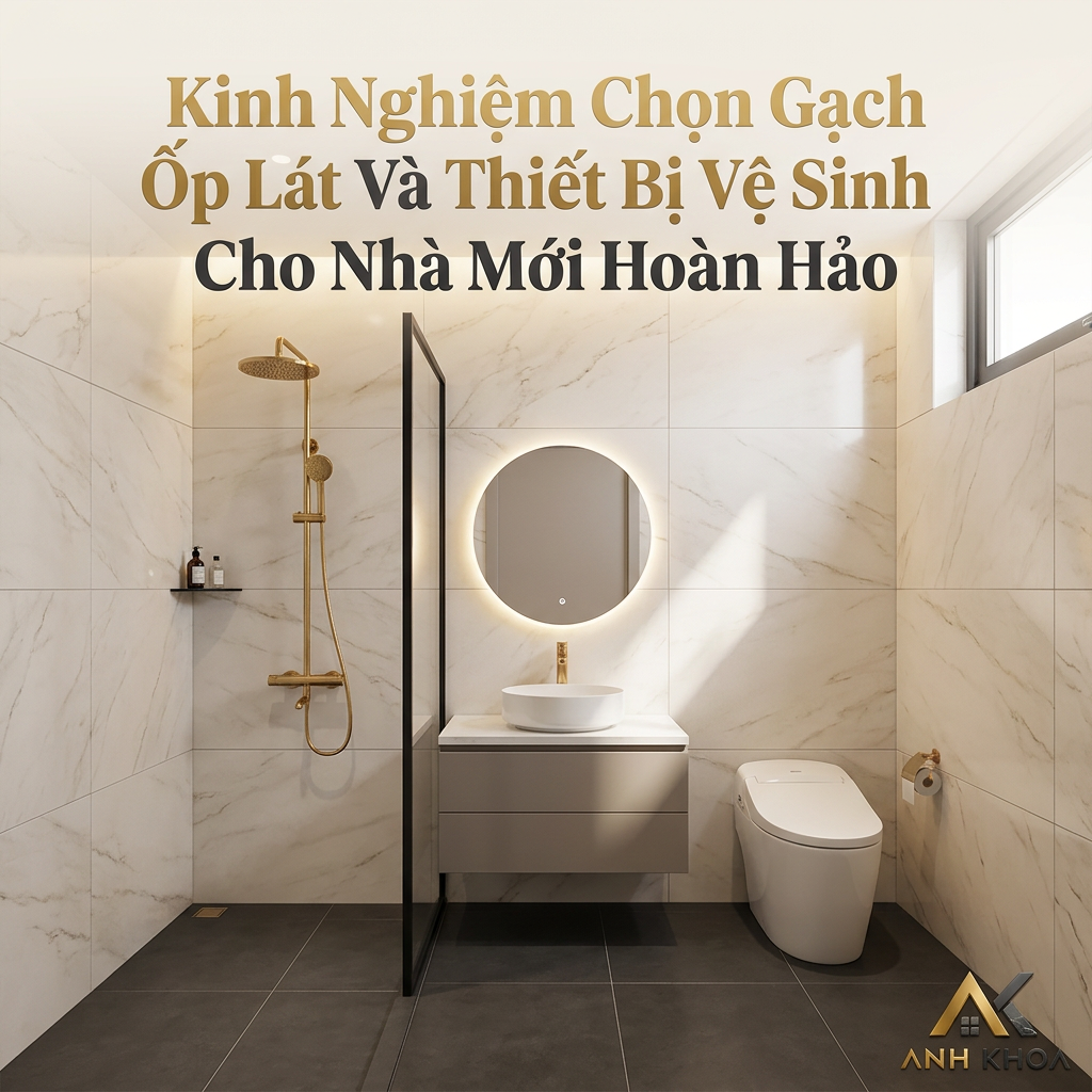 Kinh Nghiệm Chọn Gạch Ốp Lát Và Thiết Bỉ Vệ Sinh Cho Nhà Mới Hoàn Hảo