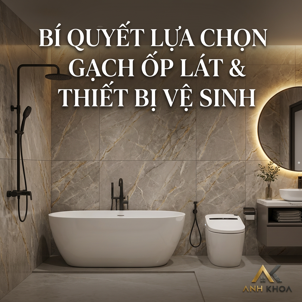 Bí Quyết Lựa Chọn Gạch Ốp Lát Và Thiết Bị Vệ Sinh Cao Cấp Cho Ngôi Nhà Hiện Đại