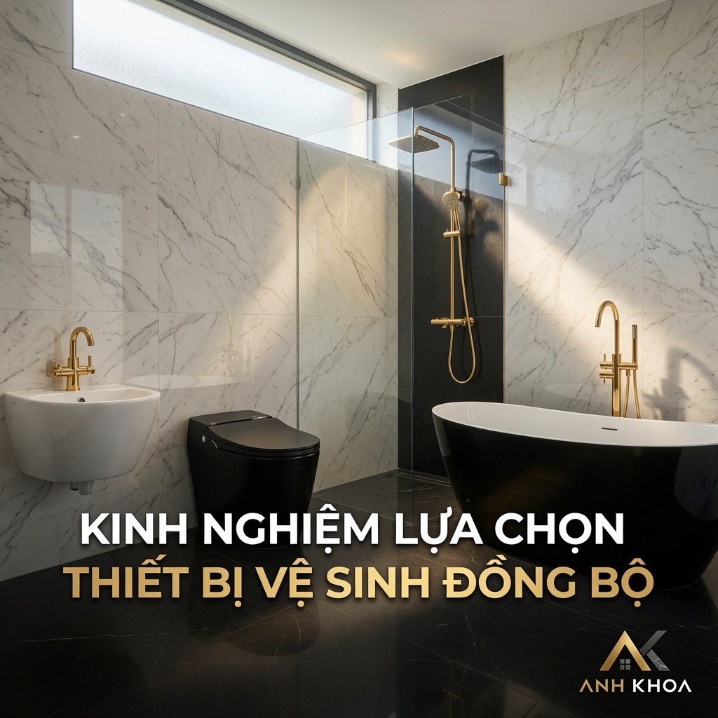 Kinh Nghiệm Lựa Chọn Thiết Bị Vệ Sinh Đồng Bộ Cho Phòng Tắm Hiện Đại