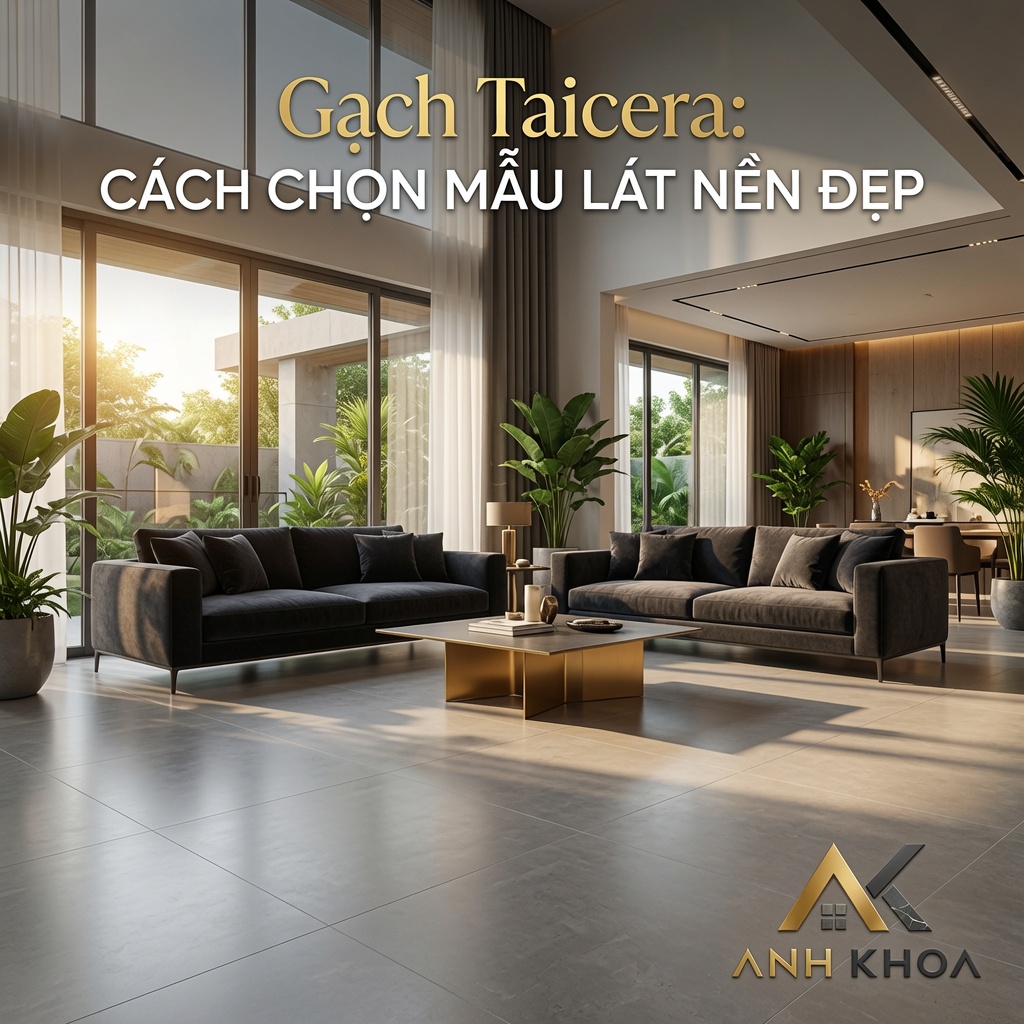 Gạch Taicera: Cách Chọn Mẫu Lát Nền Đẹp, Bền Bỉ Cho Mọi Không Gian
