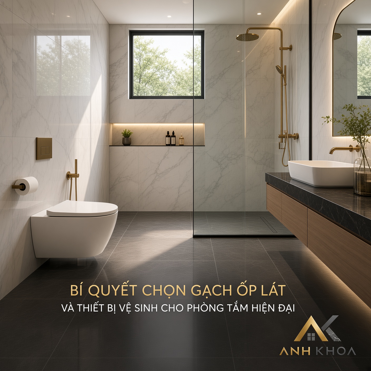 Bí Quyết Chọn Gạch Ốp Lát Và Thiết Bị Vệ Sinh Cho Phòng Tắm Hiện Đại