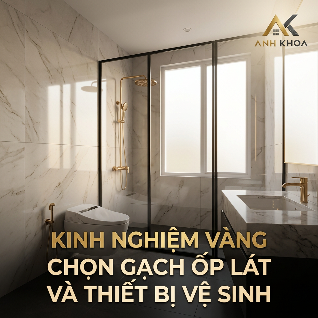 Kinh Nghiệm Vàng Chọn Gạch Ốp Lát Và Thiết Bị Vệ Sinh Cho Phòng Tắm Hiện Đại