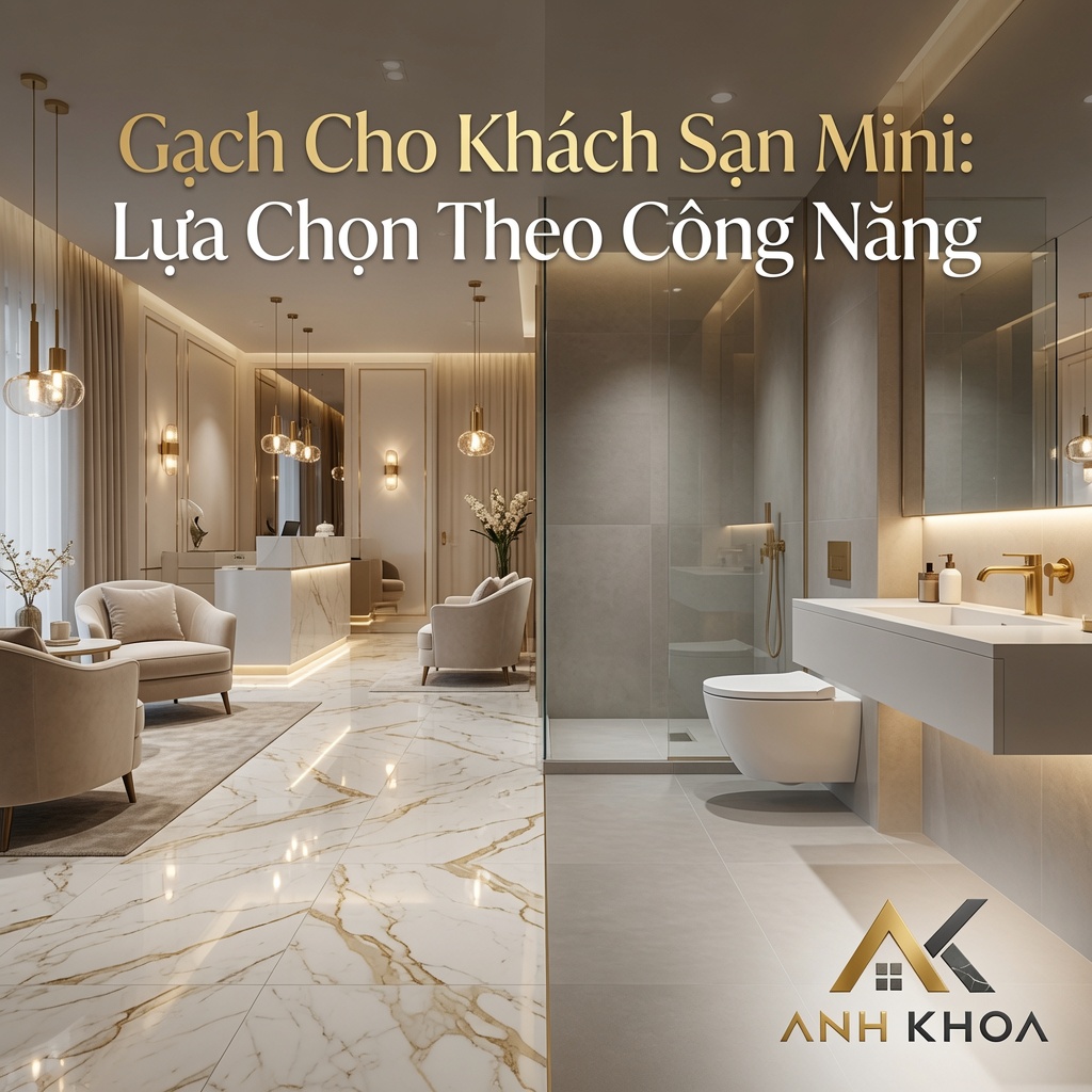 Gạch Cho Khách Sạn Mini: Bí Quyết Lựa Chọn Theo Công Năng Tối Ưu