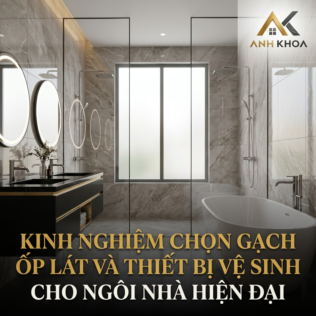 Kinh Nghiệm Chọn Gạch Ốp Lát Và Thiết Bị Vệ Sinh Cho Ngôi Nhà Hiện Đại
