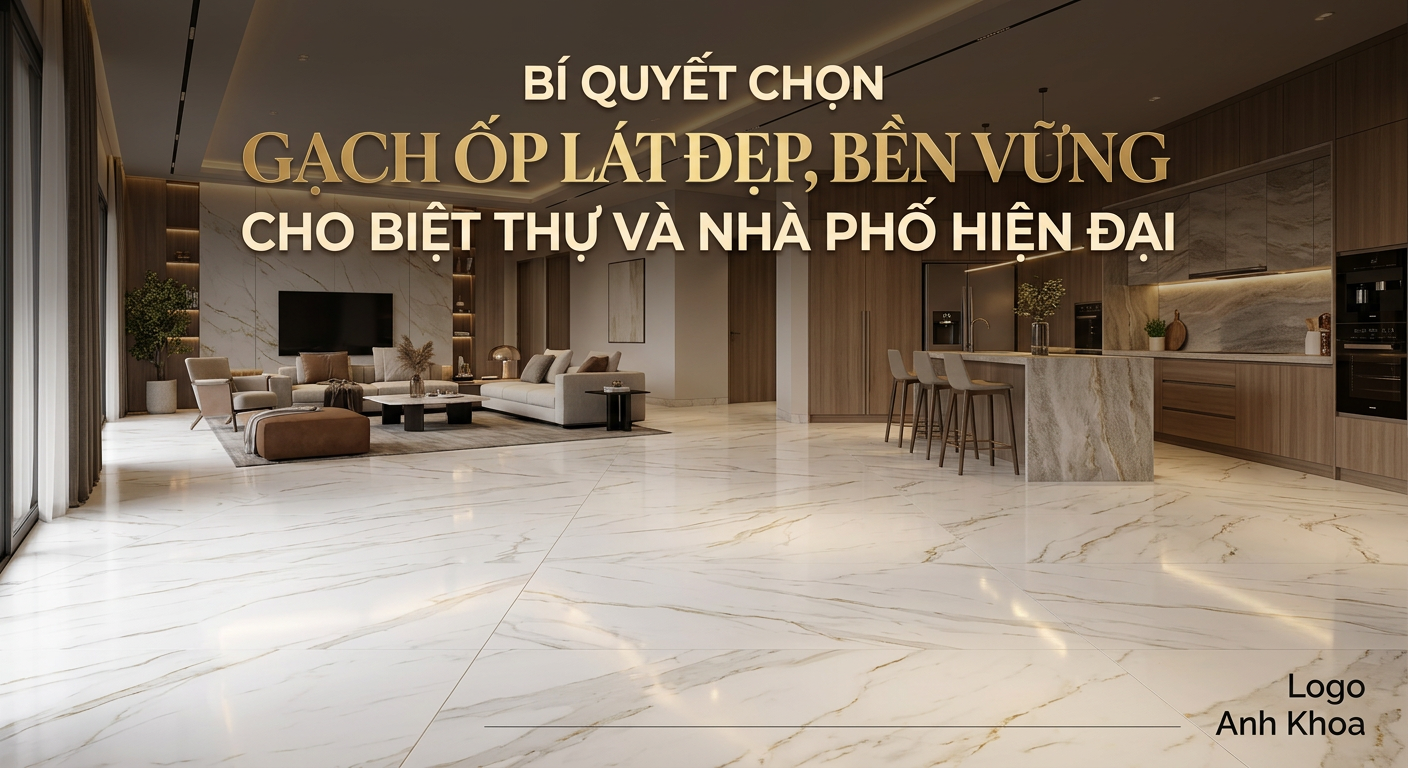 Bí Quyết Chọn Gạch Ốp Lát Đẹp, Bền Vững Cho Biệt Thự Và Nhà Phố Hiện Đại