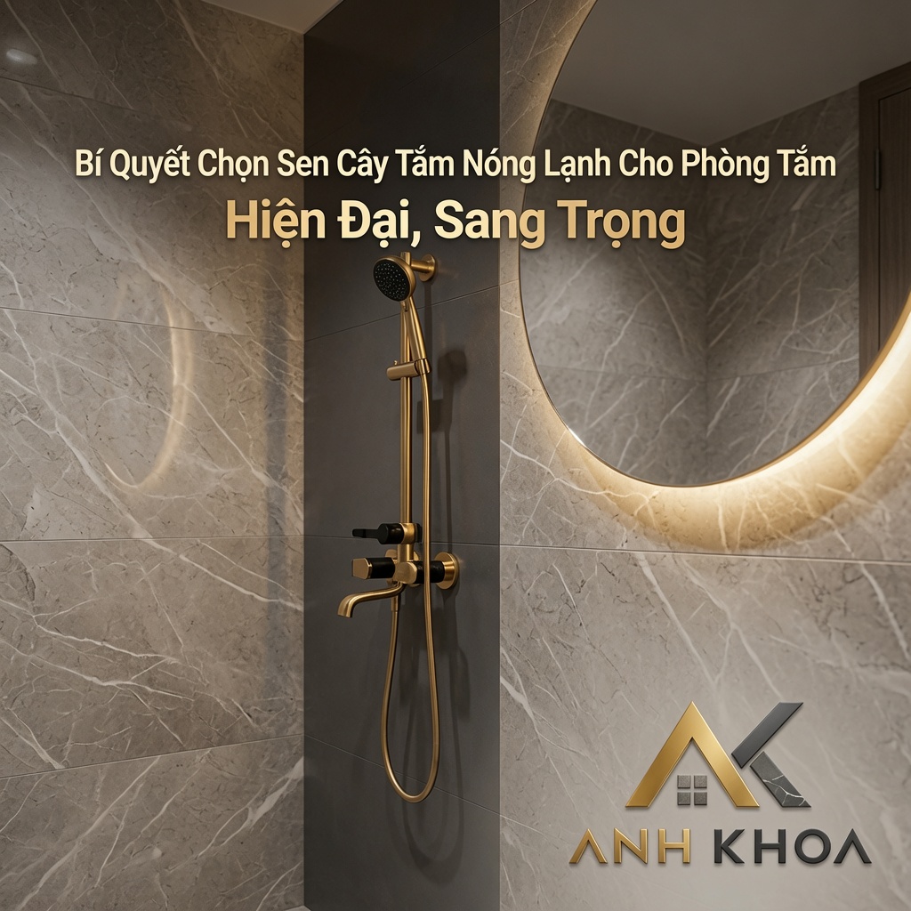 Bí Quyết Chọn Sen Cây Tắm Nóng Lạnh Cho Phòng Tắm Hiện Đại, Sang Trọng
